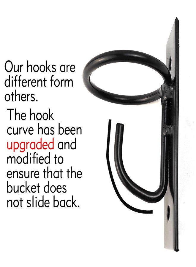 ROYHOO 2PCS Bucket Hooks for Horses Equestrian Bucket Hook Metal Water Bucket Hangers Horse Stalls Feed Bucket Barn Farmhouse Supplies (2) - Image 4